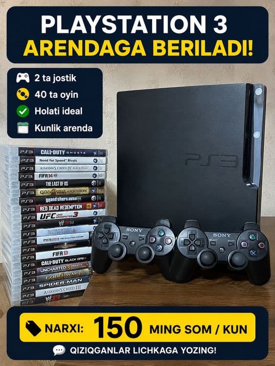 Playstation3 arendga berilad kunlik — 1