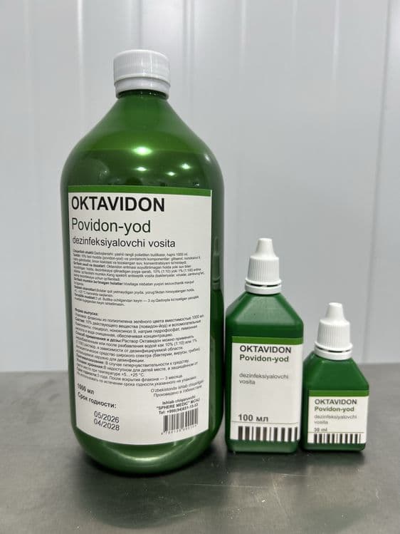 Povidon yod  Oktavidon 10%  eritma  30/100 /1000  ml