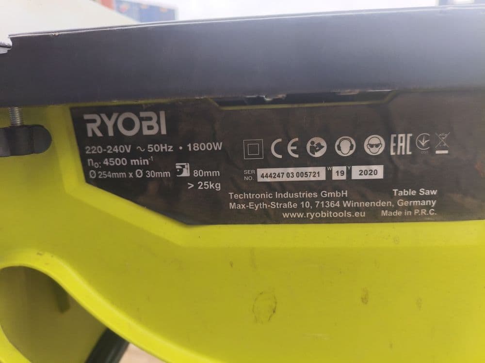 Распиловочный станок Ryobi 1800-EF б/у — 6