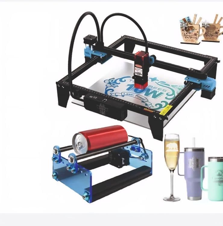 Rotary blue- 360 daraja o'yish uchun lazerli o'ymakorlik dastgohiga — 5