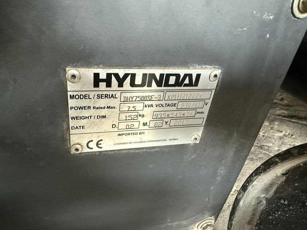 * HYUNDAI dhy7500se-3 оригинальный Корейский движок-генератор 220-380в — 6