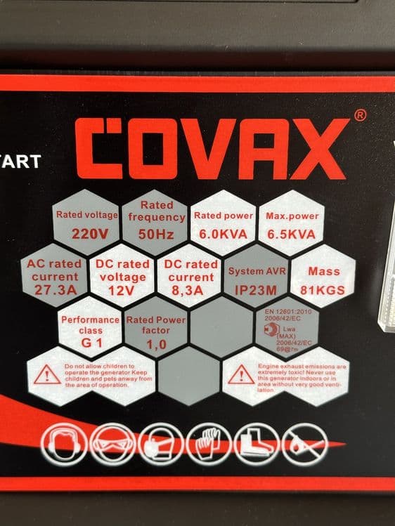 Generator генератор движок Covax 6,5kw — 4