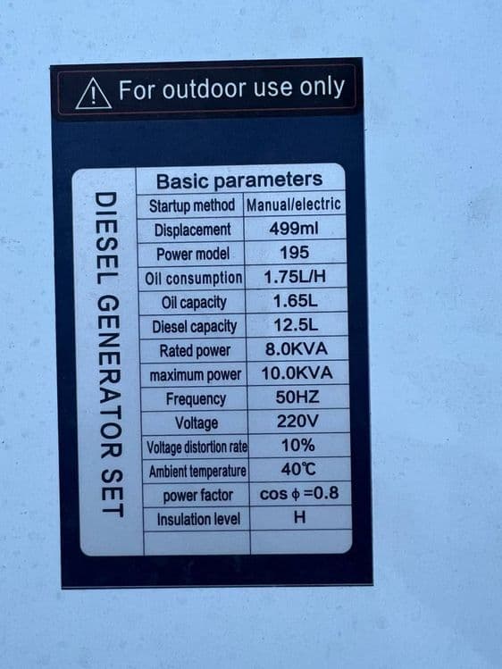 8 kw dizel generator / 8 КВ дизельный генератор рассрочка — 3