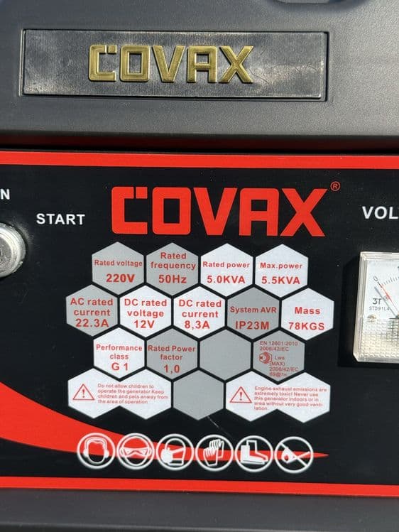 Generator COVAX 6.5KW — 5