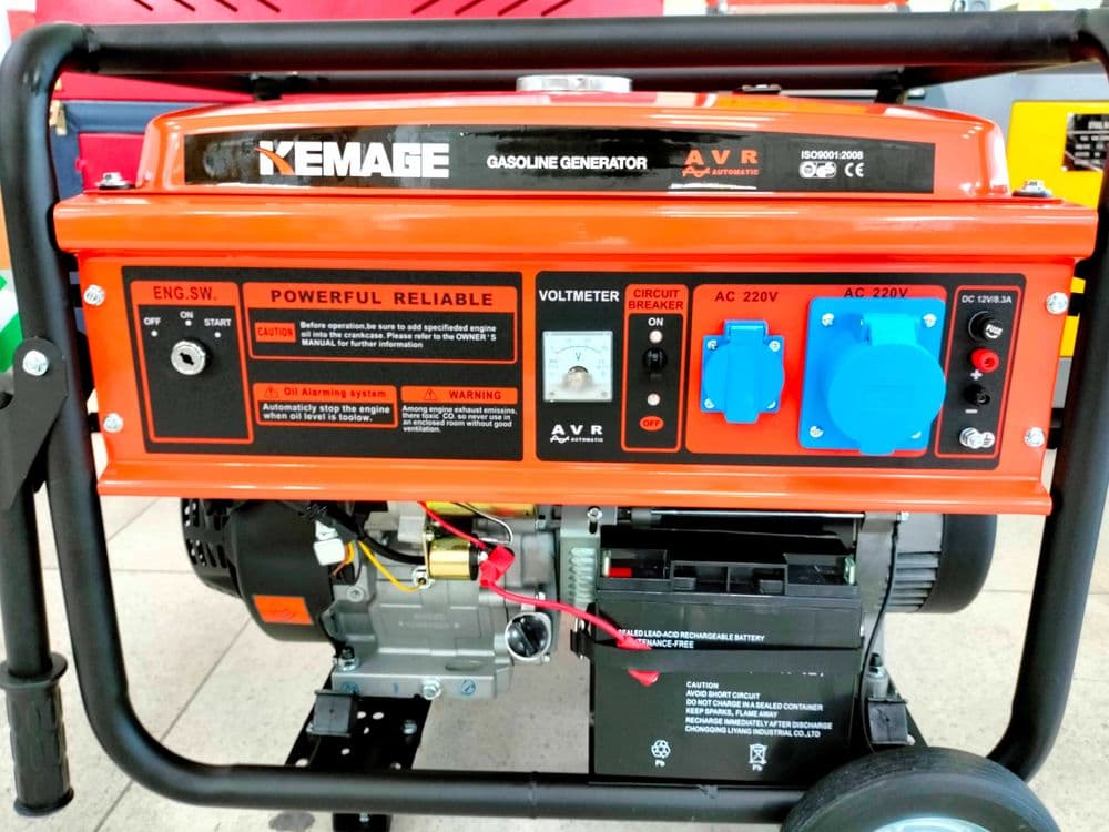 Генератор  KM9500 7,5кВт АКЦИЯ  (Движок бензинда ишлиди) — 3
