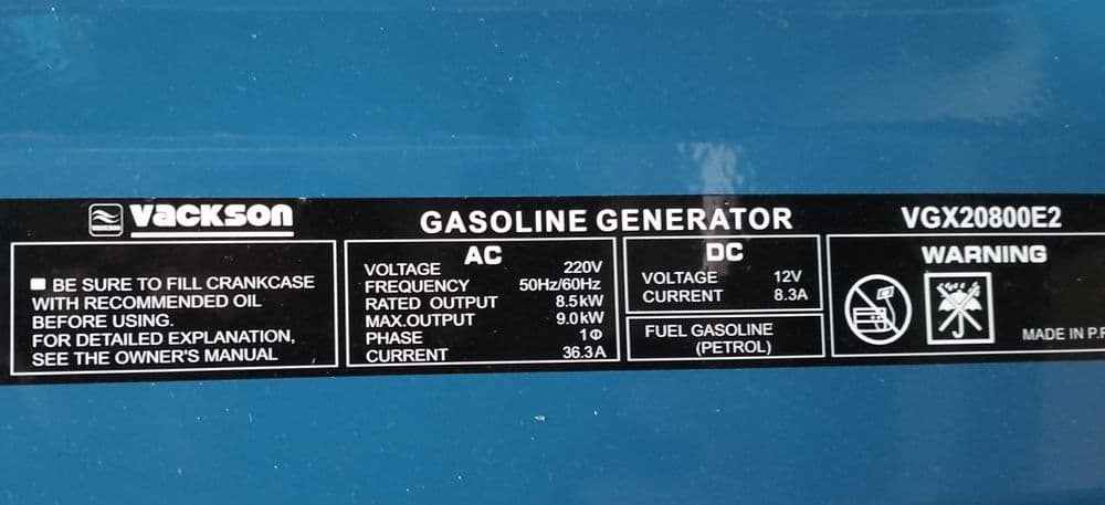 Generator vackson Dubay 9 kv — 3