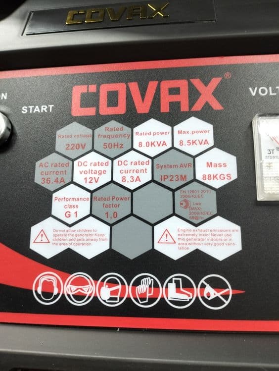 Generator COVAX 8,5 kv — 2