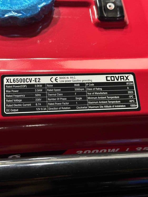 Generator Генератор Бензиновый covac 3.5kw доставка по городу — 2