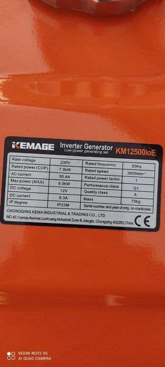 Dvijok generator invektor uy va ishxona uchun   Generator 8.0 KW — 2