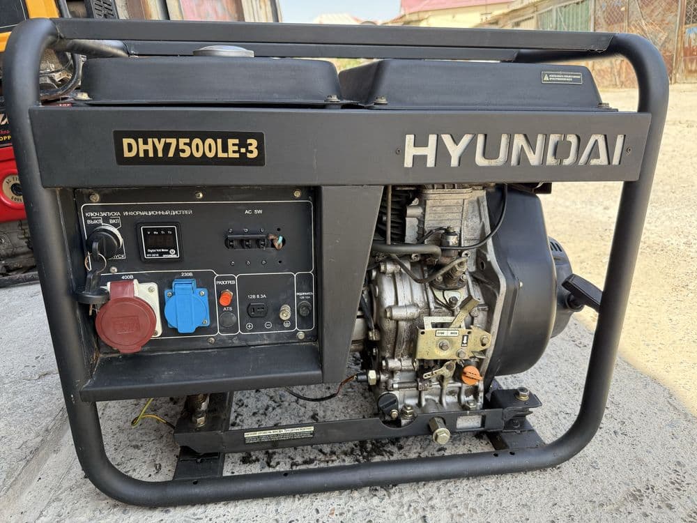 * HYUNDAI DHY7500LE-3 генератор-движок 7.5 kW дизельный оригинал — 4