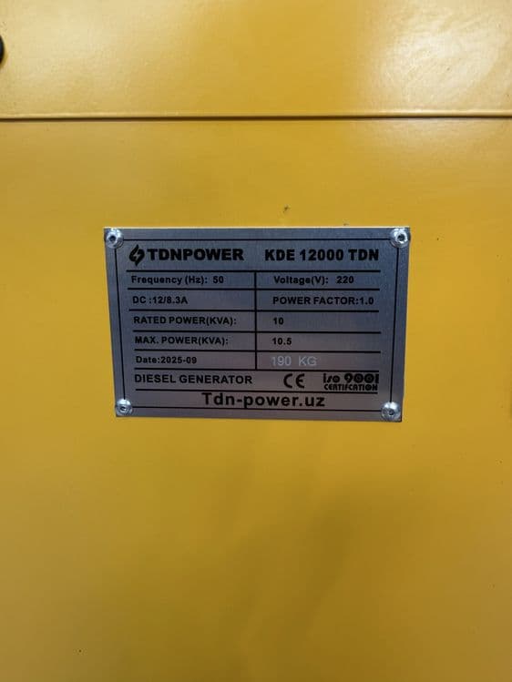 Generator KDE 12000 TDN 220V+AVR — 5