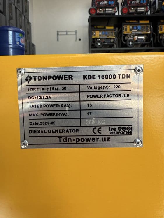 Generator KDE 16000 TDN 220V+AVR — 6