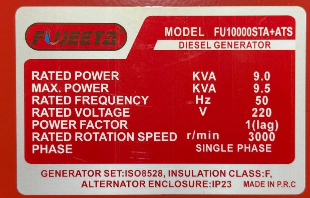 Generator FUJEETA 10 — 5