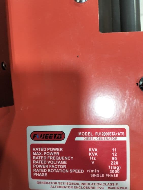 Generator FUJEETA 12 kva — 5
