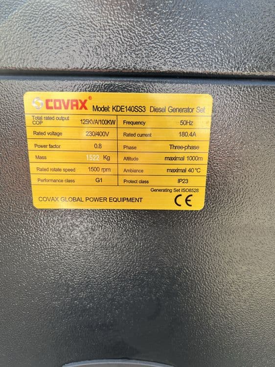 Дизель Генератор Covax Навигатор 125 Ква 100 Кв — 3