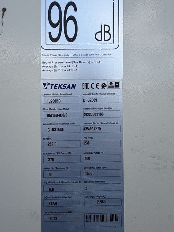 Дизелный генератор тўркия TEKSAN сотилади — 7