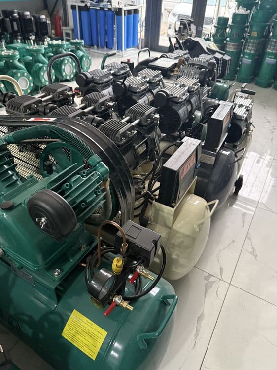 Воздушный поршневой компрессор SAAB 24L 50L 100L 500L 1.5кв kompressor — 4