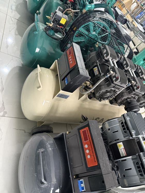 Воздушный поршневой компрессор SAAB 24L 50L 100L 500L 1.5кв kompressor — 5