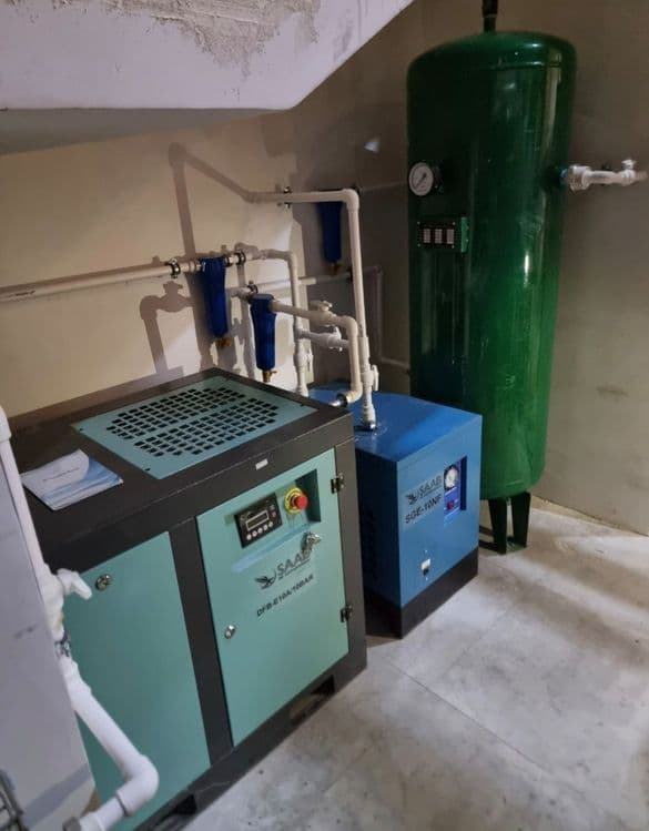Vintovoy havo kompressor Saab винтовой воздушный компрессор  7.5kw 10B — 2