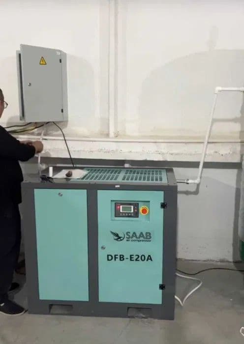 Винтовой воздушный компрессор DFB10A/10bar SAAB air kompressor — 5