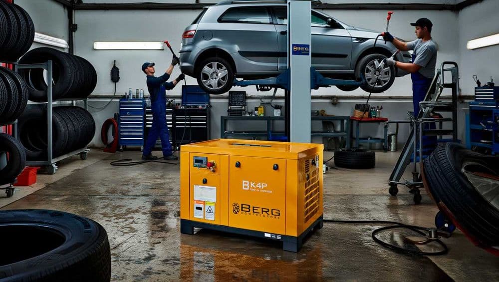 BERG Vintovoy kompressor 4 kVt | avtoservis uchun — 1