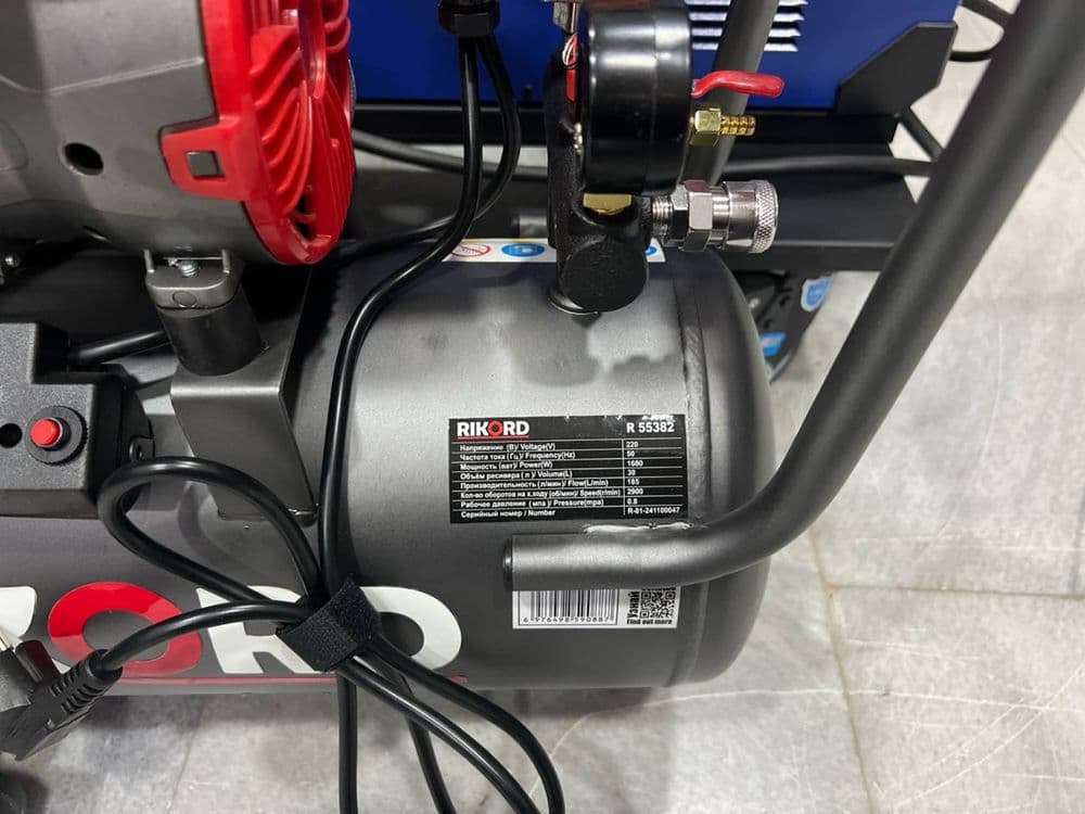 Компрессор бесшумный “Rikord” 30/50L безшумный — 4
