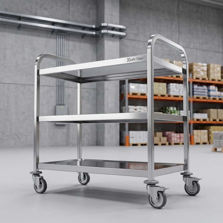 Servirovka arabachasi Nerjaveyka Нержавейка Тележка сервировочная — 4