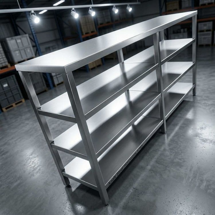 Стеллаж из нержавейки / Zanglamaydigan po'latdan stellaj — XaaN Steel — 5