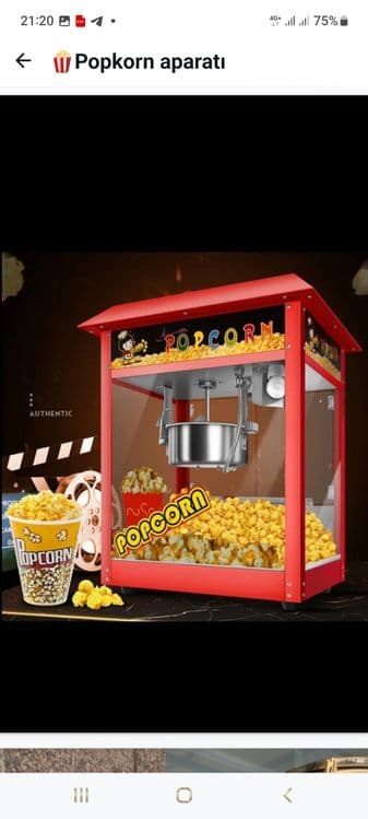 Popcorn aparati Поп корн аппарат Поп.корн aparat pop.korin popkorm — 1