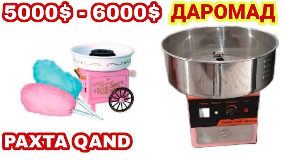 Paxta qand tayyorlaydigan aparat sladkaya Аппарат для сахарной ваты — 2