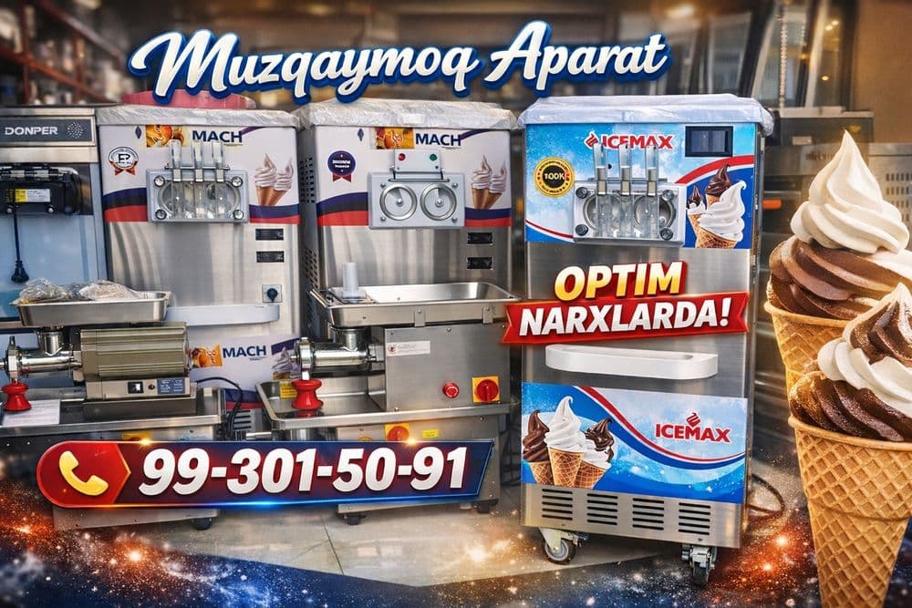 Muzqaymoq aparat sok aparat  koktil aparat ayron aparat  barchasi opti — 1