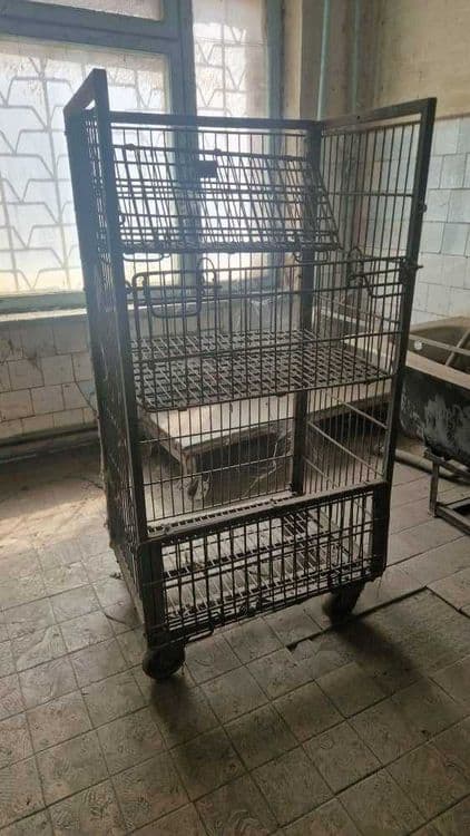 Стеллаж металлический тележка на колесах для столовой чойхона — 2