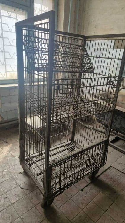 Стеллаж металлический тележка на колесах для столовой чойхона — 3
