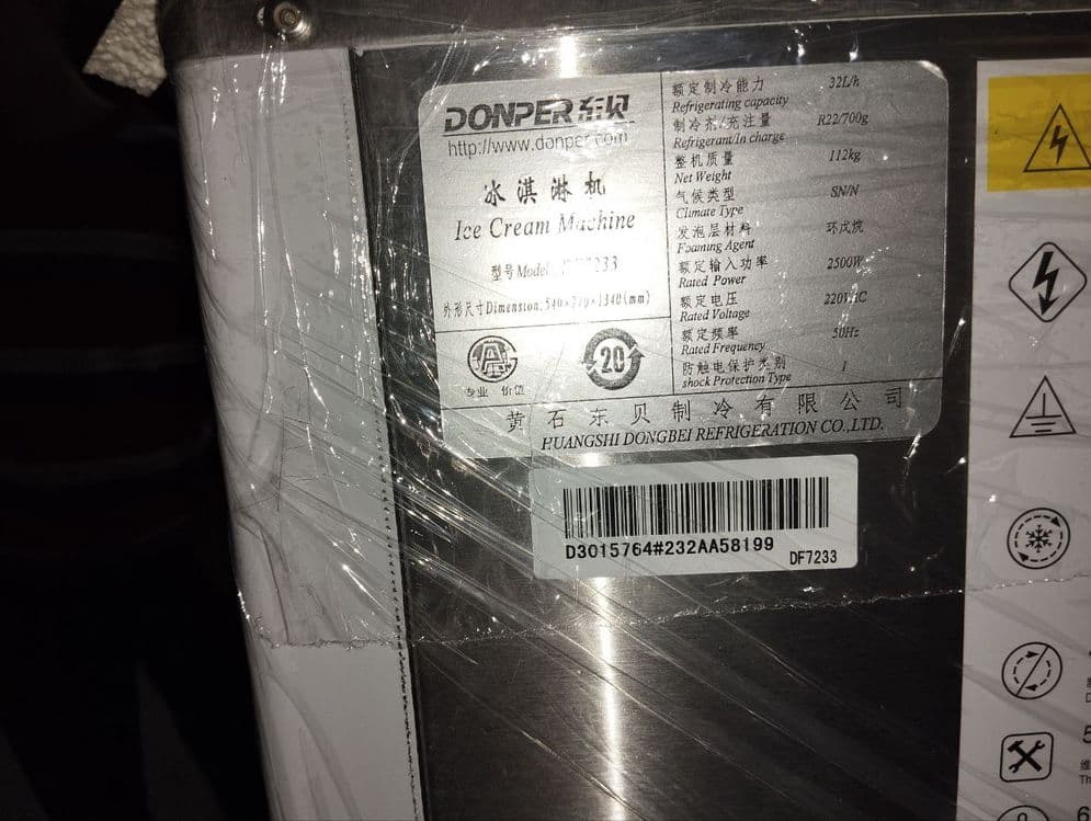 Frezer donper Muzqaymoq aparat Frezer Arginali 220V domper — 7
