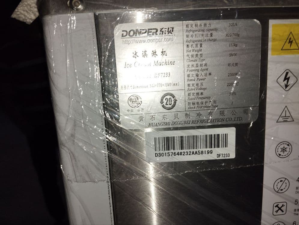 Frezer donper Muzqaymoq aparat Frezer Arginali 220V domper — 8