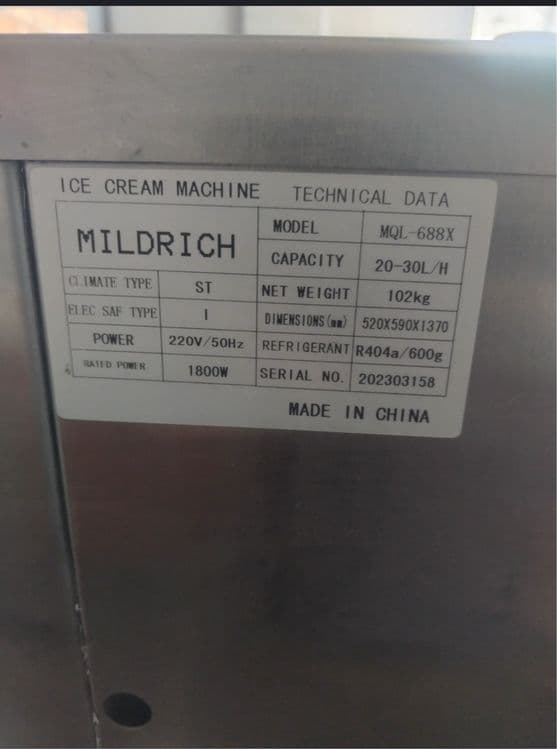 Frezer, freyzer,frizer, muzqaymoq aparat, morojni noni, 220 v,380v,tok — 3