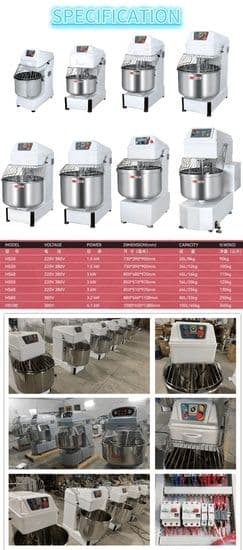 Testo meshalka Hengyue ARGINALI Professional OPTOM NARX Xamir qorgich — 4