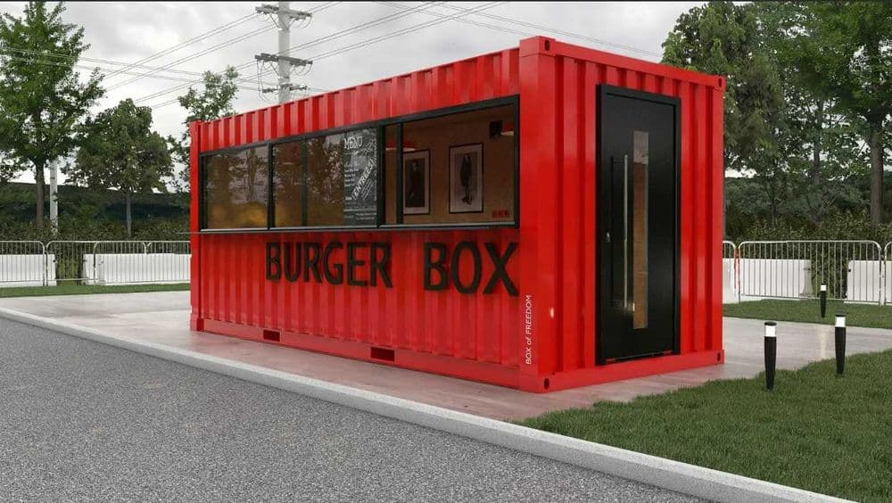 Konteynerdan kafe fast food. tayyor va na zakaz. (Контейнер кафе) — 2