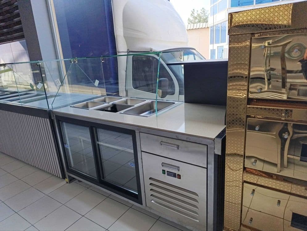 Витрина холодильник Vitrina xolodilnik nerjaveyka  мармит нержавейка — 2