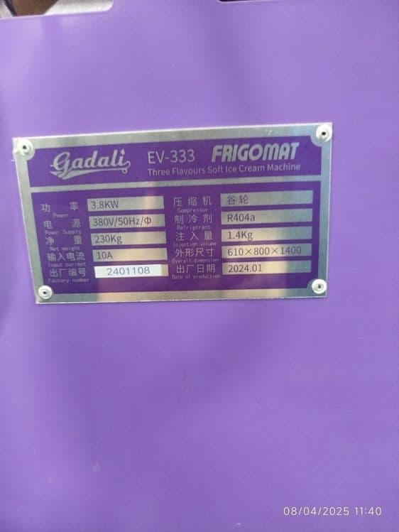 Freezer marojni apparati muz qaymoq  apparati avtomatik Professional U — 2