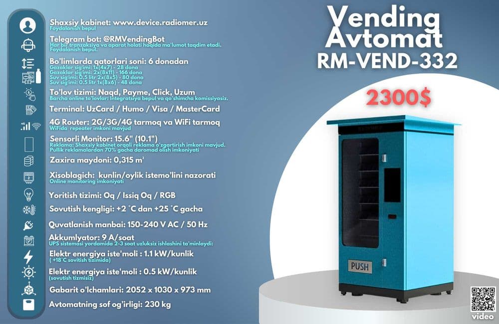 vending sotuv avtomatlari — 2
