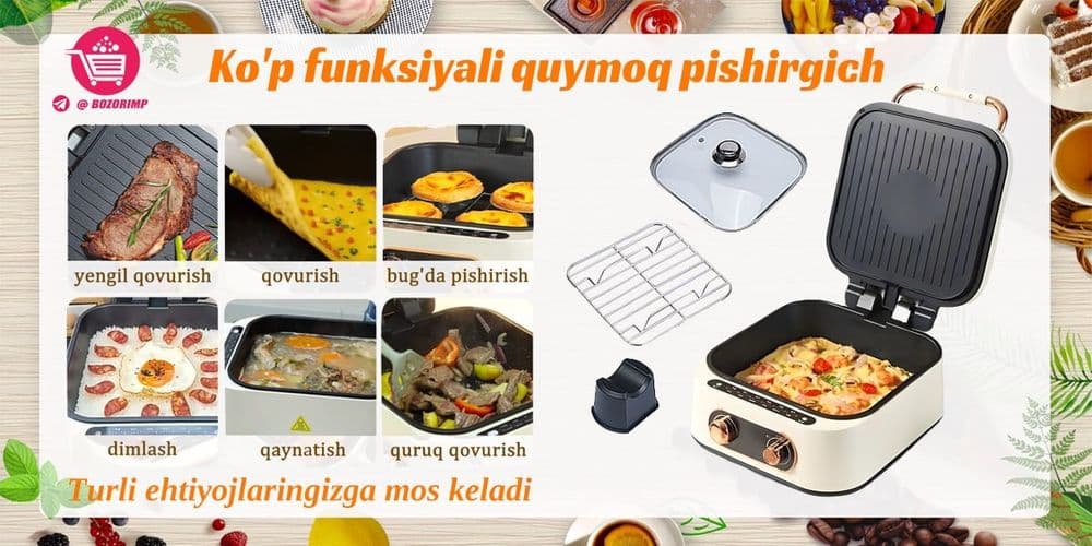 Ko‘p funksiyali chuqur qovurish va gril qurilmasi — 4