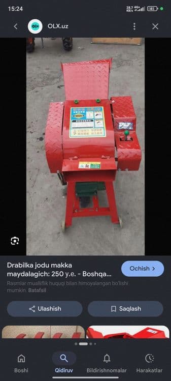 Drabilka  ot xashak maydalash uchun hol va quruq aralash — 2