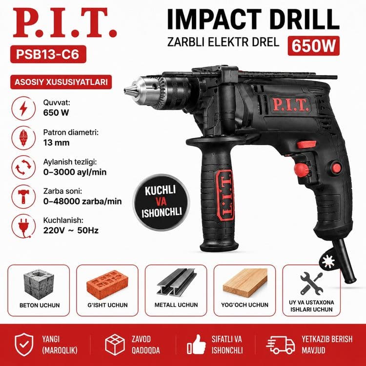 P.I.T Impact Drill — 1