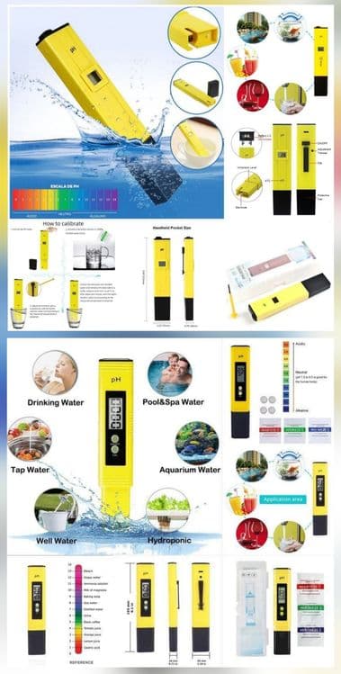 Smart Bluetooth Сув Анализатори BLE-C600 — PH/EC/TDS/SALT/ORP/S.G/TEMP — 7