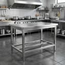 Ishchi stoli 1100x600 Nerjaveyka / Стол островной из нержавейки