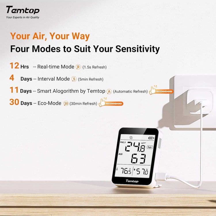 Измеритель качества Воздуха TemTop S1 — 4