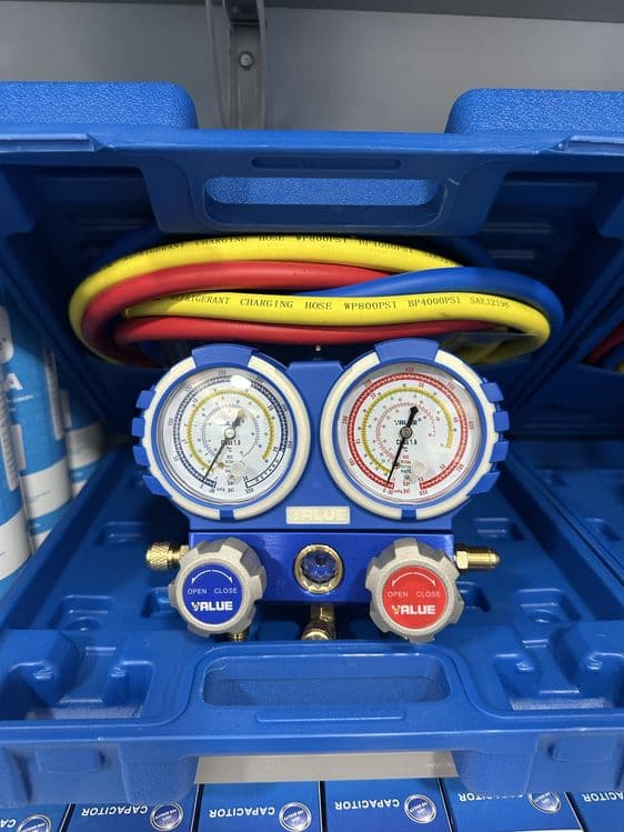 Manometer  VALUE R22 R134a R410a R407c — 1