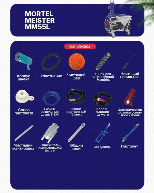Штукатурная станция Mortel Meister/PFT/Kaleta/ASE/OXYPRO/Putzmeister — 2