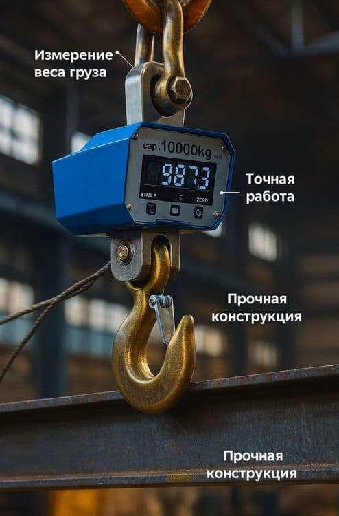 Электронные крановые весы 1-10т Tarozi kran elektron — 3